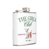 Classy Cocktails Green & Red Girl's Club Flachmann (Rechts)