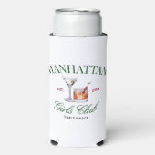 Classy Cocktails Green & Red Girl's Club Selters Dosenkühler (Seltzer Vorderseite)