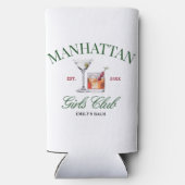 Classy Cocktails Green & Red Girl's Club Selters Dosenkühler (Rückseite)