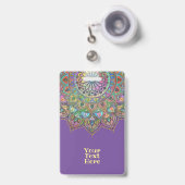 Classy Colorful Mandala India Style 1 Ausweis (Vorderseite mit Ausziehbar)