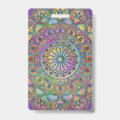 Classy Colorful Mandala India Style 1 Ausweis (Rückseite)