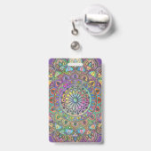 Classy Colorful Mandala India Style 1 Ausweis (Rückseite mit Ausziehbar)