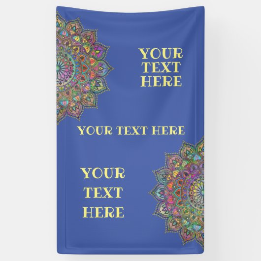 Classy Colorful Mandala India Style 1 Banner (Vertikal)