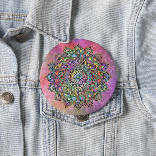Classy Colorful Mandala India Style 1 Button (Beispiel)