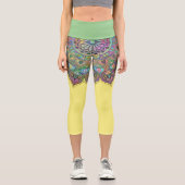 Classy Colorful Mandala India Style 1 Capri Leggings (Vorderseite)