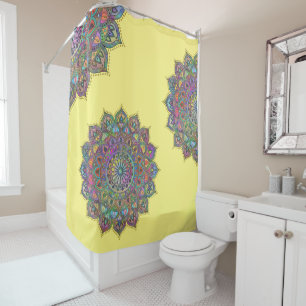 Classy Colorful Mandala India Style 1 Duschvorhang