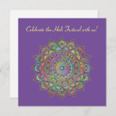 Classy Colorful Mandala India Style 1 Einladung (Vorne/Hinten)