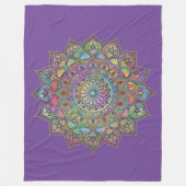 Classy Colorful Mandala India Style 1 Fleecedecke (Vorderseite)