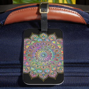 Classy Colorful Mandala India Style 1 Gepäckanhänger