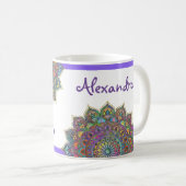 Classy Colorful Mandala India Style 1 Kaffeetasse (VorderseiteRechts)