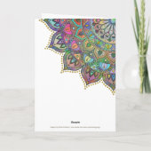 Classy Colorful Mandala India Style 1 Karte (Rückseite)