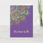 Classy Colorful Mandala India Style 1 Karte (Vorderseite)