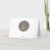 Classy Colorful Mandala India Style 1 Karte (Rückseite)
