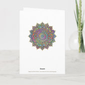 Classy Colorful Mandala India Style 1 Karte (Rückseite)