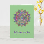 Classy Colorful Mandala India Style 1 Karte (Gelbe Blume)