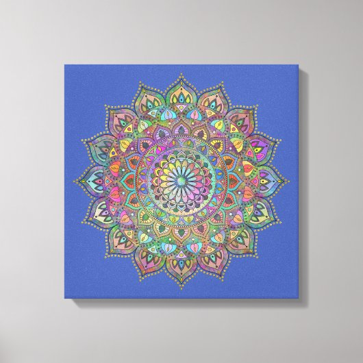 Classy Colorful Mandala India Style 1 Leinwanddruck (Vorderseite)
