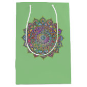Classy Colorful Mandala India Style 1 Mittlere Geschenktüte (Vorderseite)