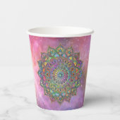 Classy Colorful Mandala India Style 1 Pappbecher (Rückseite)