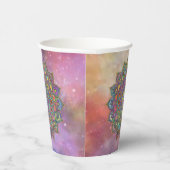 Classy Colorful Mandala India Style 1 Pappbecher (Rechts)
