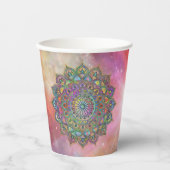 Classy Colorful Mandala India Style 1 Pappbecher (Vorderseite)