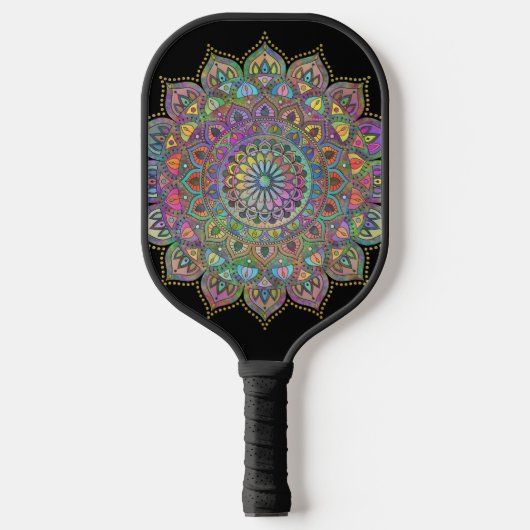 Classy Colorful Mandala India Style 1 Pickleball Schläger (Vorderseite)