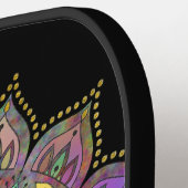 Classy Colorful Mandala India Style 1 Pickleball Schläger (Linke Seite)