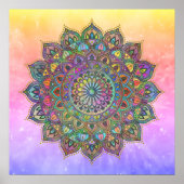 Classy Colorful Mandala India Style 1 Poster (Vorne)