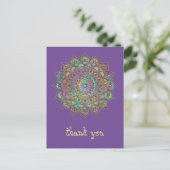Classy Colorful Mandala India Style 1 Postkarte (Stehend Vorderseite)