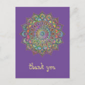 Classy Colorful Mandala India Style 1 Postkarte (Vorderseite)