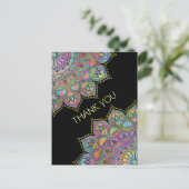 Classy Colorful Mandala India Style 1 Postkarte (Stehend Vorderseite)