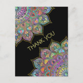 Classy Colorful Mandala India Style 1 Postkarte (Vorderseite)