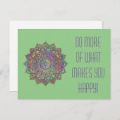 Classy Colorful Mandala India Style 1 Postkarte (Vorne/Hinten)