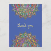 Classy Colorful Mandala India Style 1 Postkarte (Vorderseite)