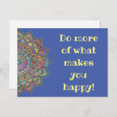 Classy Colorful Mandala India Style 1 Postkarte (Vorne/Hinten)