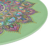 Classy Colorful Mandala India Style 1 Schneidebrett (Ecke)
