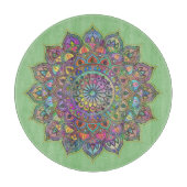 Classy Colorful Mandala India Style 1 Schneidebrett (Vorderseite)