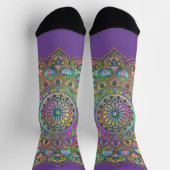 Classy Colorful Mandala India Style 1 Socken (Oben)