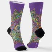 Classy Colorful Mandala India Style 1 Socken (Gewinkelt)