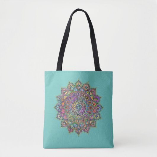 Classy Colorful Mandala India Style 1 Tasche (Vorderseite)