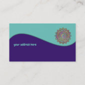 Classy Colorful Mandala India Style 1 Visitenkarte (Rückseite)