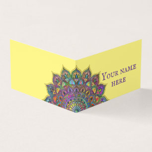 Classy Colorful Mandala India Style 1 Visitenkarten