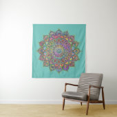 Classy Colorful Mandala India Style 1 Wandteppich (Beispiel (Horizontal))