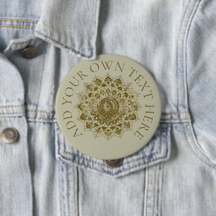 Classy Colorful Mandala India Style 4 Button