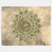 Classy Colorful Mandala India Style 4 Fleecedecke (Vorderseite (Horizontal))