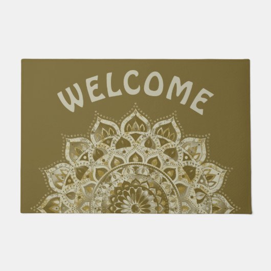 Classy Colorful Mandala India Style 4 Fußmatte (Vorderseite)