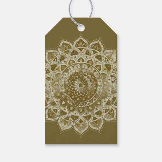 Classy Colorful Mandala India Style 4 Geschenkanhänger (Vorderseite)