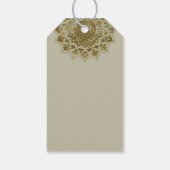 Classy Colorful Mandala India Style 4 Geschenkanhänger (Rückseite)