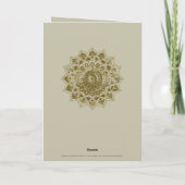 Classy Colorful Mandala India Style 4 Karte (Rückseite)