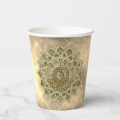 Classy Colorful Mandala India Style 4 Pappbecher (Rückseite)