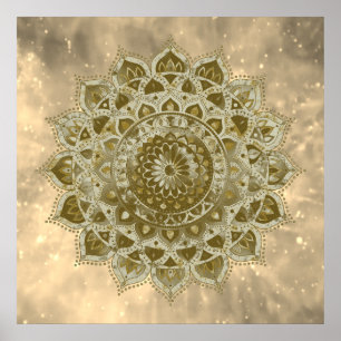 Classy Colorful Mandala India Style 4 Poster